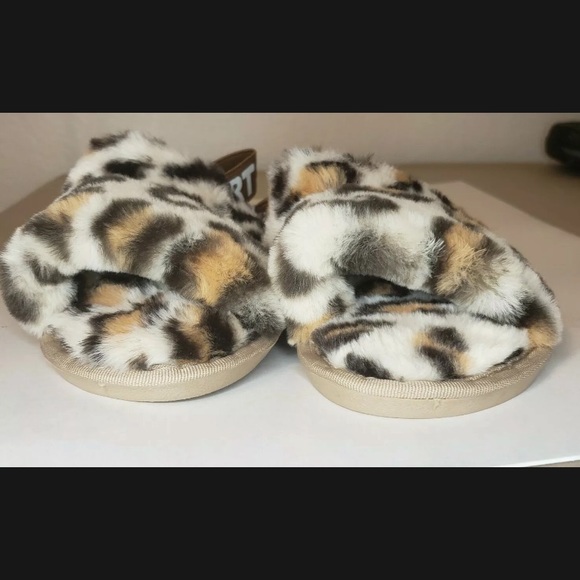 Fluffy Slippers Open Toe Plush Sandals Cozy - Picture 10 of 12